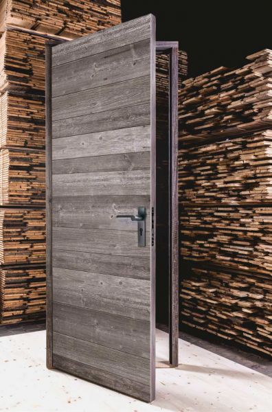 Porte d'intérieure en vieux bois